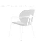 Chair with armrests and integrated cushion Ceauru