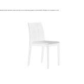 Upholstered wooden chair, stackable Begaar