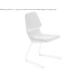 Chair upholstered with fabric on supports Wapielsk