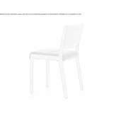 Upholstered chair made of solid wood, stackable Carcelen