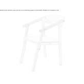 Ash chair with armrests Rudow
