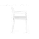 Upholstered, stackable chair with armrests Carcelen
