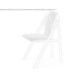 Wooden chair with open backrest Sudzha