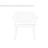 Upholstered leather chair with armrests Goleniow