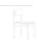 Chair with integrated cushion Faido