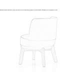 Leather upholstered chair Zaratan