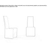 Leather upholstered chair Vinderup