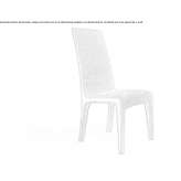 Leather chair with high backrest Nuntasi