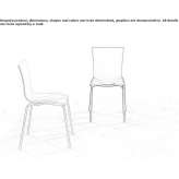 Stackable plastic chair Gueiguee