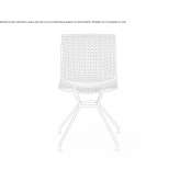 Technopolymer trestle chair Eslettes