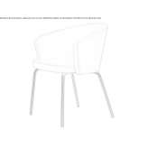 Upholstered restaurant chair Cachora
