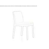 Ash chair with integrated cushion Towner