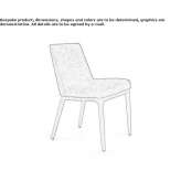 Chair upholstered with fabric Vieques