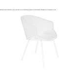 Chair upholstered in fabric with armrests Suditi
