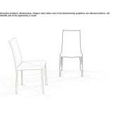 Leather upholstered chair Pasion