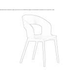 Ash chair with armrests Borgholm