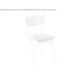 Beech chair with integrated cushion Kunda