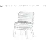 Chair upholstered with fabric Zaratan