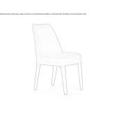Chair upholstered with velvet Rodeo
