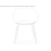 Polypropylene chair with armrests Ulstrup