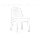 Leather upholstered chair Revello