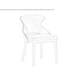 Upholstered chair Chauche
