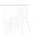 Chair made of steel and wood Tauteu