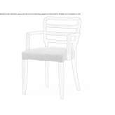Fabric chair with armrests Imer