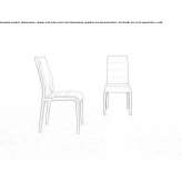 Leather upholstered chair Molini