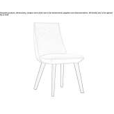Chair upholstered with fabric Meudon