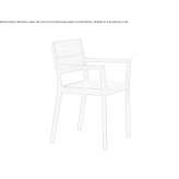 A chair with armrests that can be stacked Carcelen