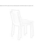 Solid wood chair that can be stacked Uznove