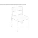 Fabric chair with fire-resistant padding Unecha