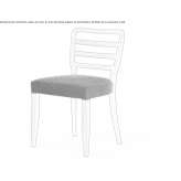 Chair upholstered with fabric Imer