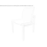 Leather upholstered chair Evionnaz