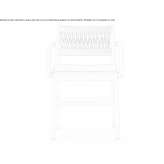 Beech chair with armrests and integrated cushion Dornesti
