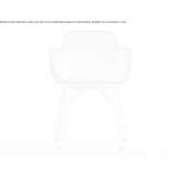 Fabric chair with armrests Juchen