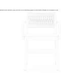 Beech chair with open backrest and armrests Dornesti