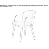 Leather chair with armrests Oiapoque
