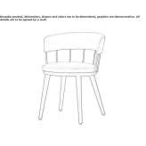 Fabric chair with integrated cushion Neusitz
