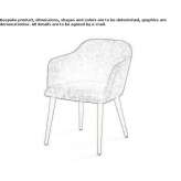 Upholstered chair with armrests Madruga