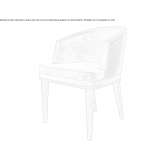 Nabuk upholstered chair with armrests Nevele