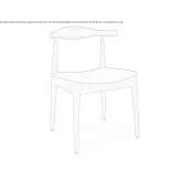 Beech chair with integrated cushion Crondall