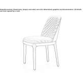 Upholstered, quilted chair Bogazici