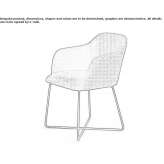 Chair upholstered with fabric Madruga