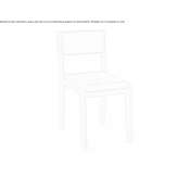 Wooden chair and QM foam Borsbeek