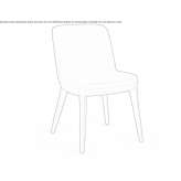 Leather upholstered chair Aracuai