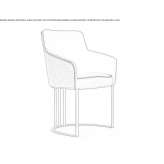 Krzesło z podłokietnikami Zlota