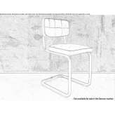 Cantilever restaurant chair made of eco-leather Dongara