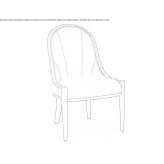 Leather upholstered chair Witta